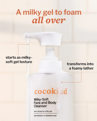 milky-soft face and body cleanser