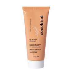 travel-size oil to milk cleansing balm